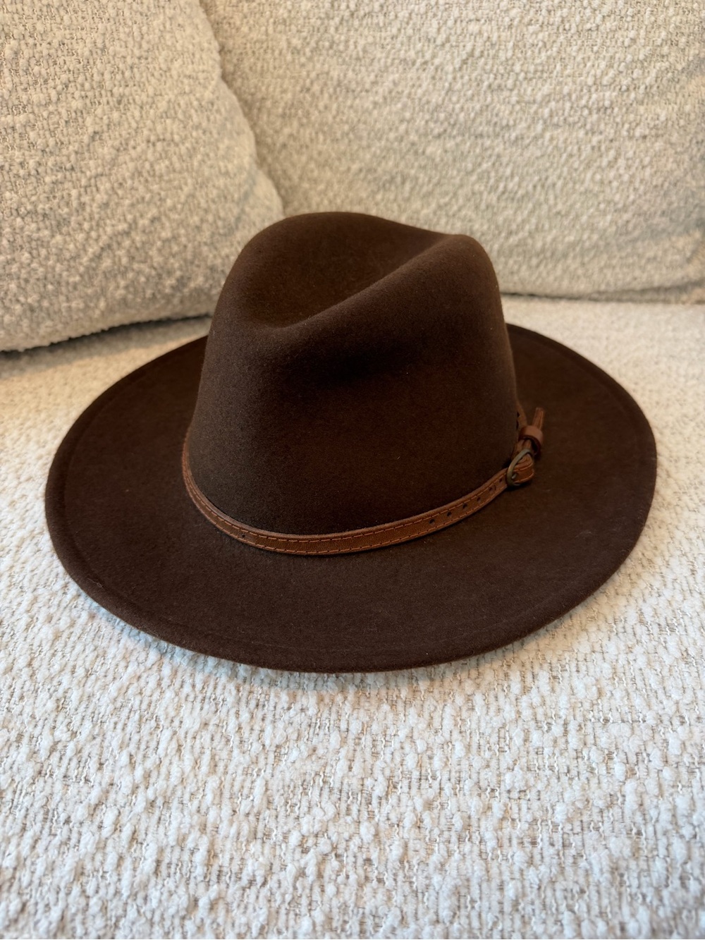 LODENHUT GmbH 100% Wool Felt Outdoor / Outback Hat – Brown – Size 59 (7⅜)